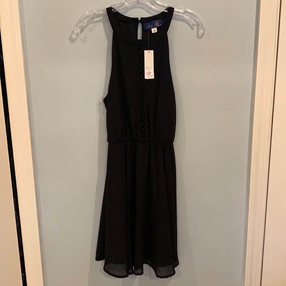 NWT Blue Rain Black Dress